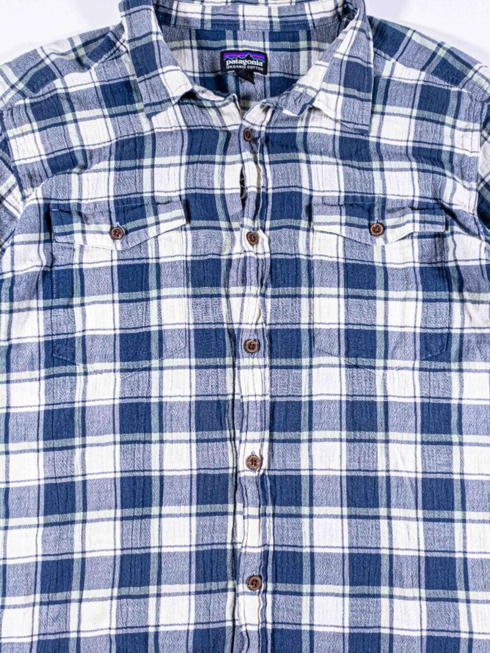 Patagonia Steersman Plaid Short Sleeve Button Shirt Mens Large Outdoor Top L - Picture 5 of 9